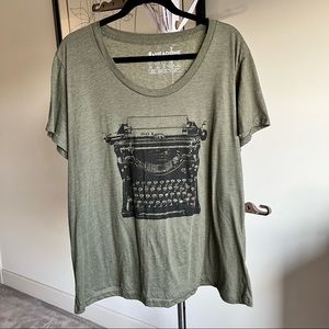 NWOT typewriter tee